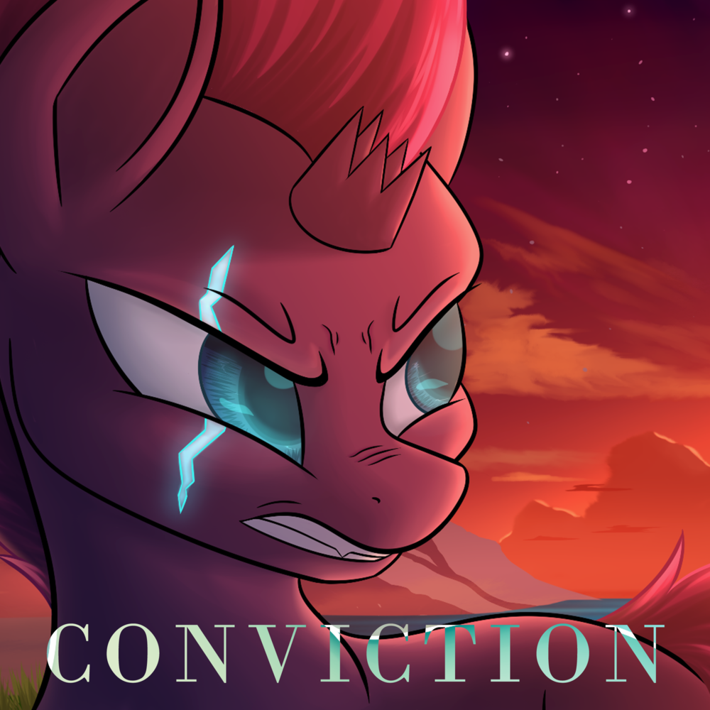 Album cover art for "Conviction" by PrinceWhateverer & Sable Symphony
