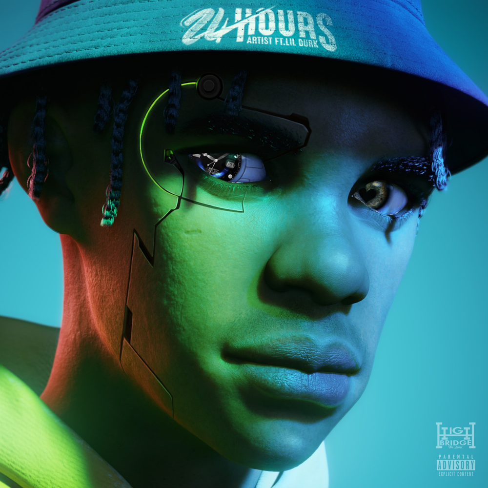 Album cover art for "24 Hours" by A Boogie wit da Hoodie