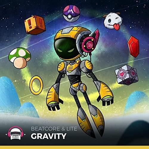 Album cover art for "Gravity" by Beatcore & Lite