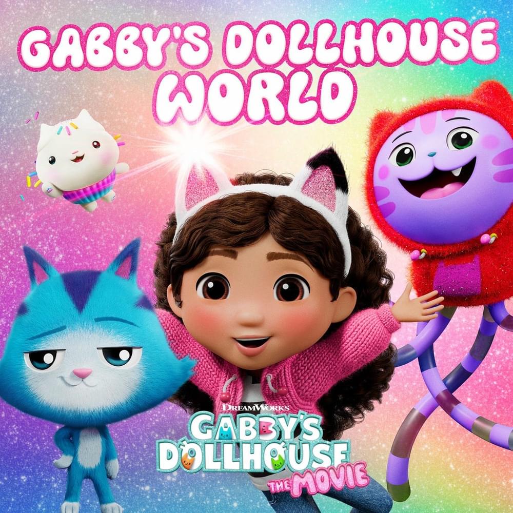 Album cover art for "Gabby’s Dollhouse World" by Gabby’s Dollhouse