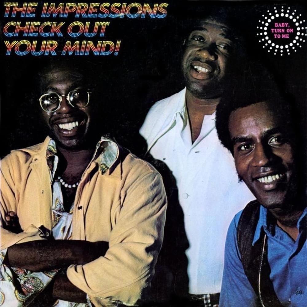 Album cover art for "Check Out Your Mind" by The Impressions
