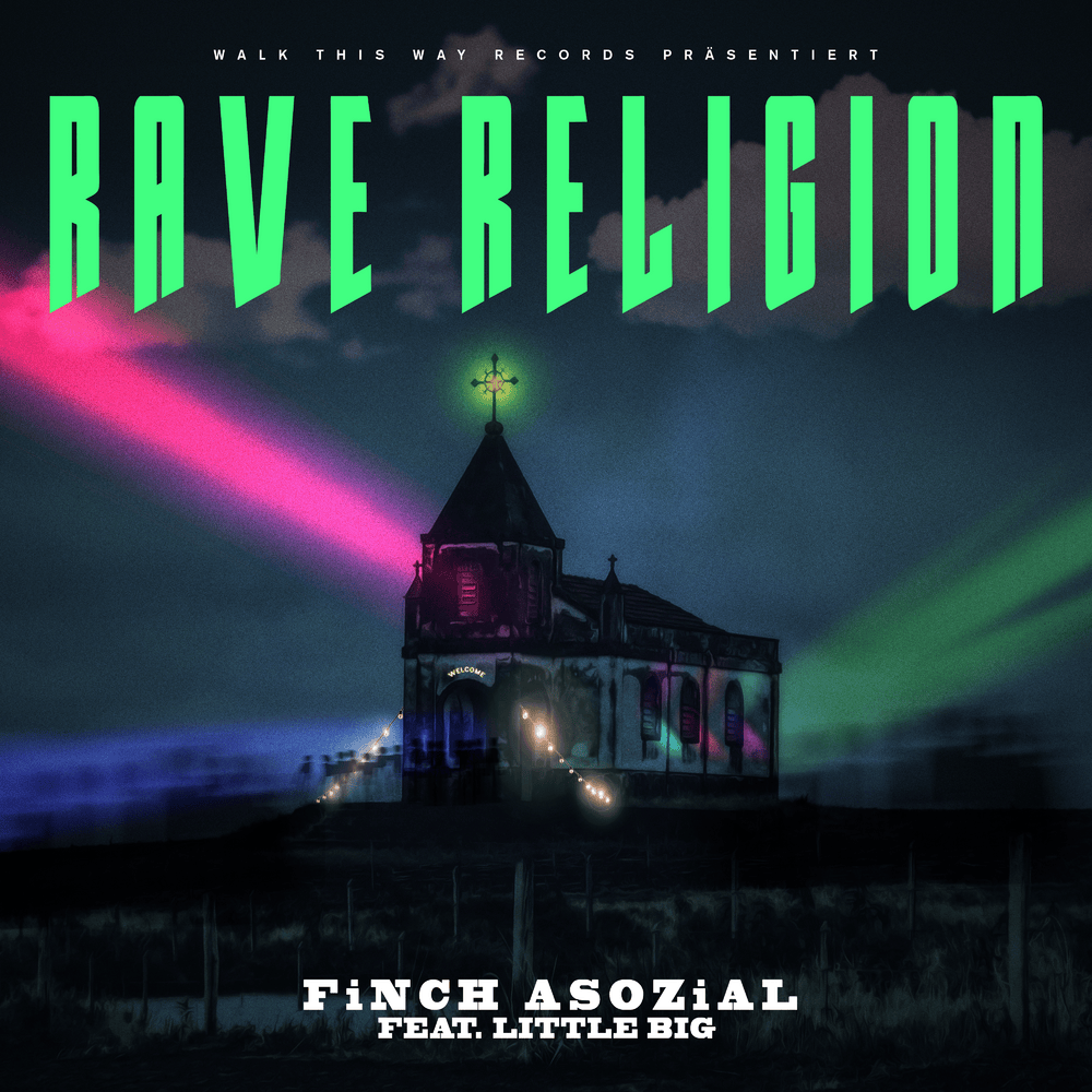 Album cover art for "Rave Religion" by FiNCH & Little Big