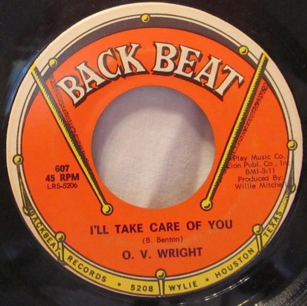 Album cover art for "I’ll Take Care Of You" by O.V. Wright