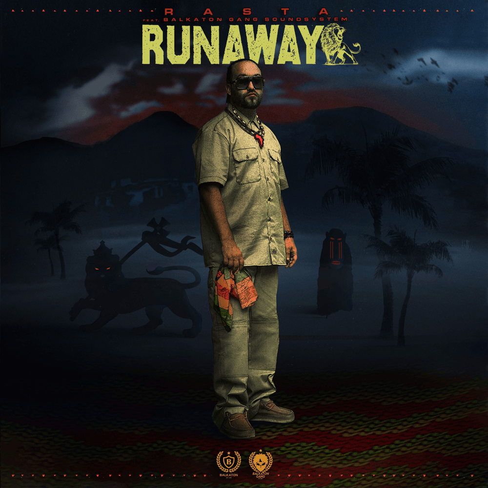 Album cover art for "Runaway" by Rasta & Balkaton Gang Soundsystem