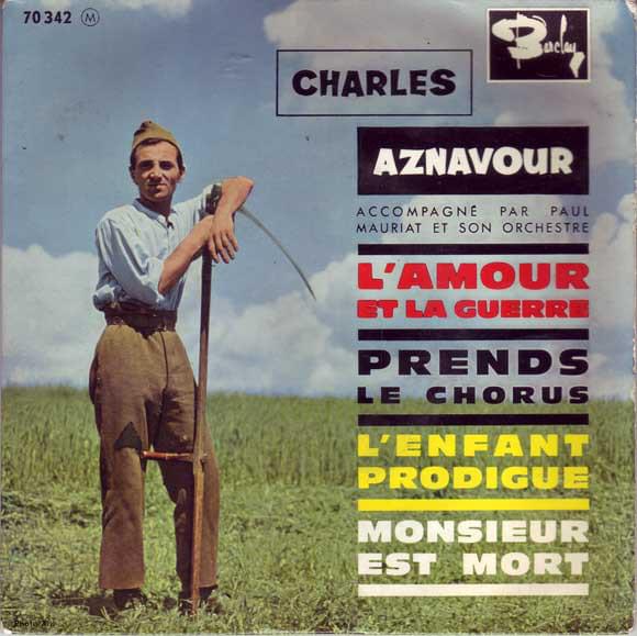 Album cover art for "L’enfant prodigue" by Charles Aznavour