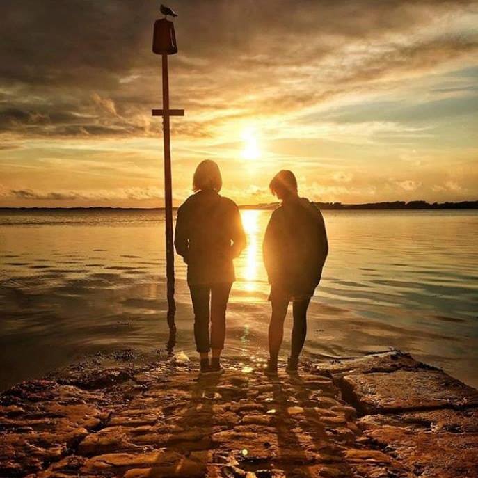 Album cover art for "I’ll Follow The Sun" by MonaLisa Twins