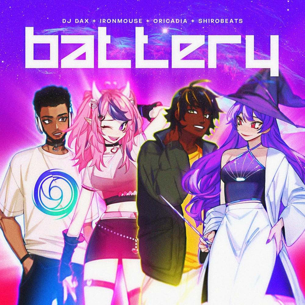 Album cover art for "Battery" by Ironmouse & Oricadia & pdr dax & shirobeats