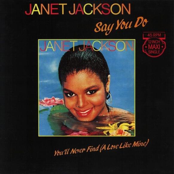 Album cover art for "Say You Do" by Janet Jackson