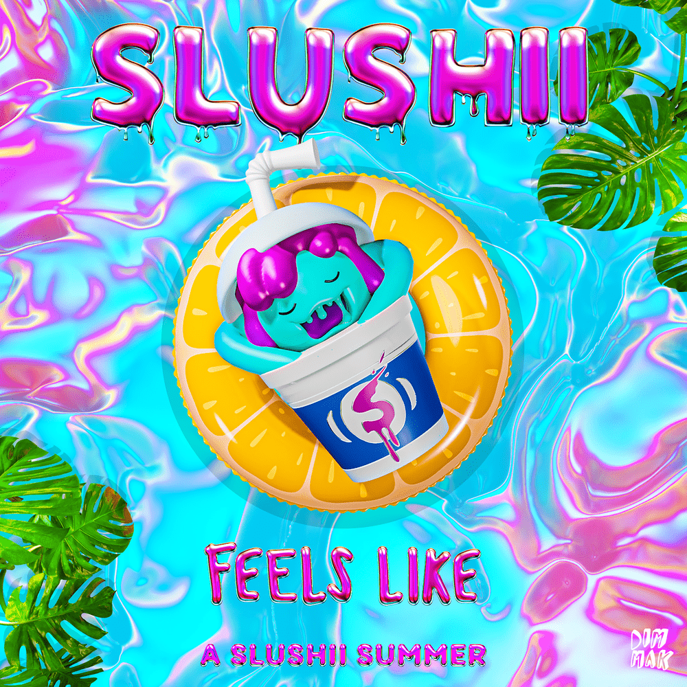 Album cover art for "Feels Like" by Slushii