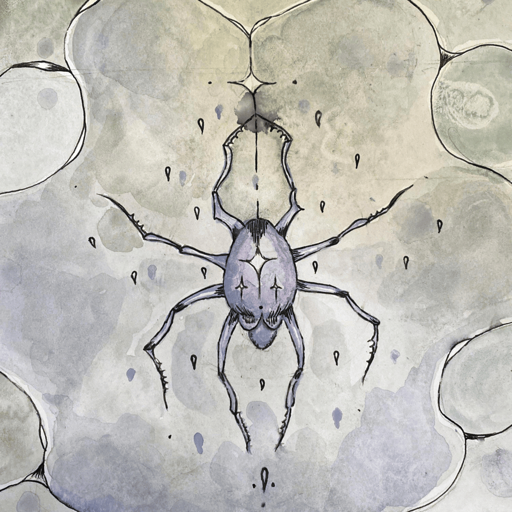 Album cover art for "FALLING UP" by blackwinterwells & 8485