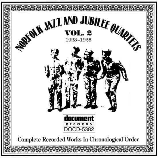 Cover image for Norfolk Jazz And Jubilee Quartets: Complete Recorded Works In Chronological Order Vol. 2 (1923-1925)