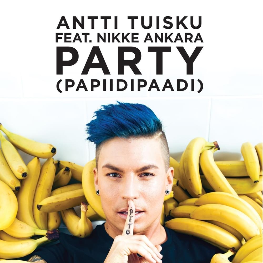 Album cover art for "Party (Papiidipaadi)" by Antti Tuisku & Nikke Ankara