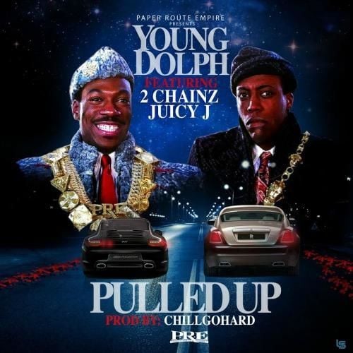 Album cover art for "Pulled Up" by Hoodrich Keem & 2 Chainz & Juicy J