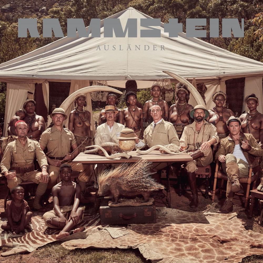 Album cover art for "AUSLÄNDER (RMX BY R3HAB)" by Rammstein