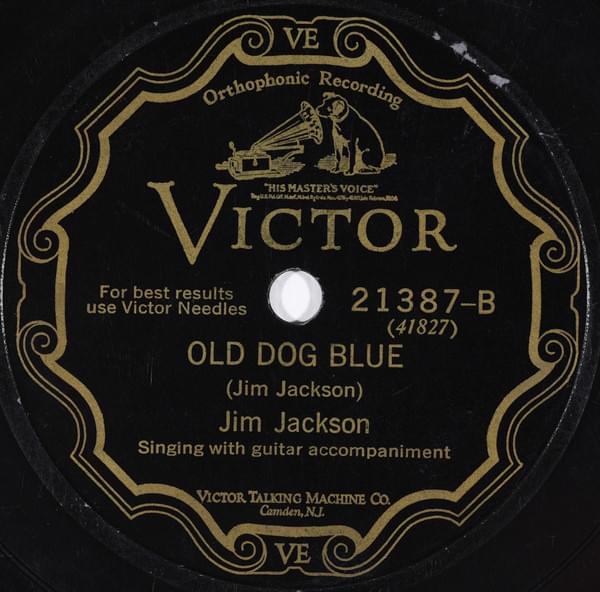 Album cover art for "Old Dog Blue" by Jim Jackson