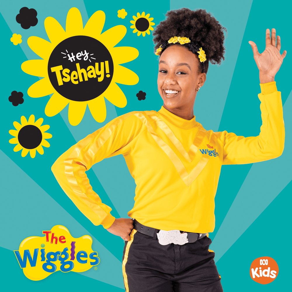 Album cover art for "Hey Tsehay!" by The Wiggles