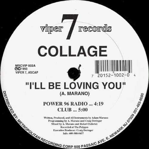 Album cover art for "I’ll Be Loving You" by Collage (USA)