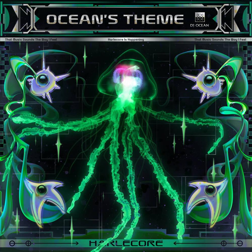 Album cover art for "Ocean’s Theme" by Danny L Harle