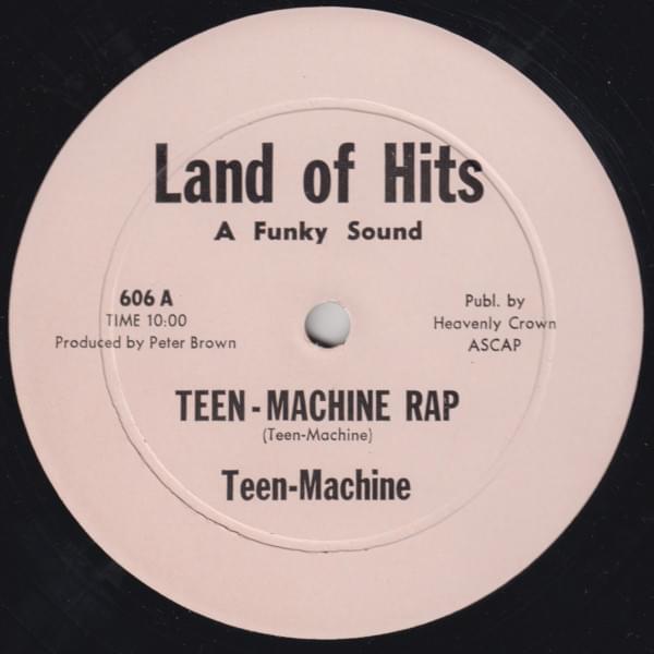 Album cover art for "Teen-Machine Rap" by Teen-Machine