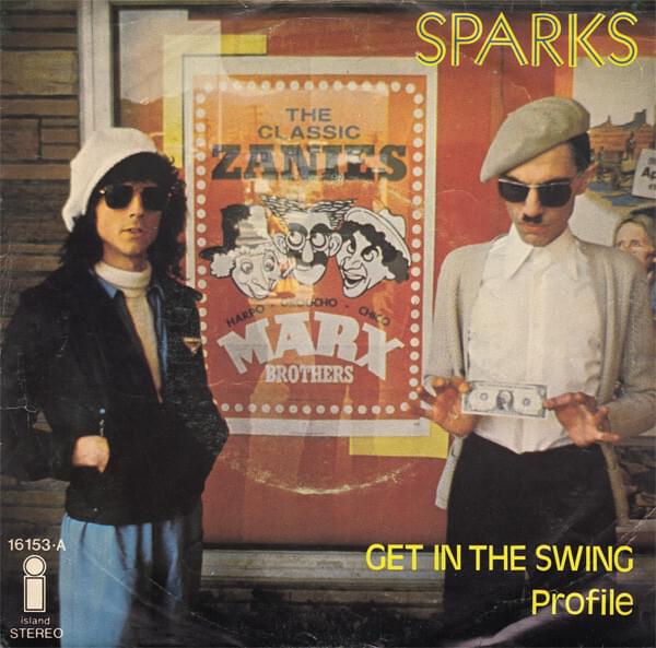 Album cover art for "Get in the Swing" by Sparks