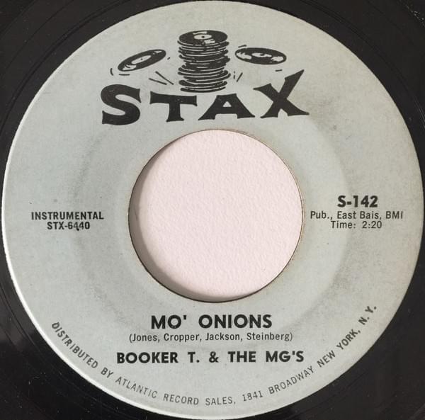 Album cover art for "Mo’ Onions" by Booker T. & The MG’s