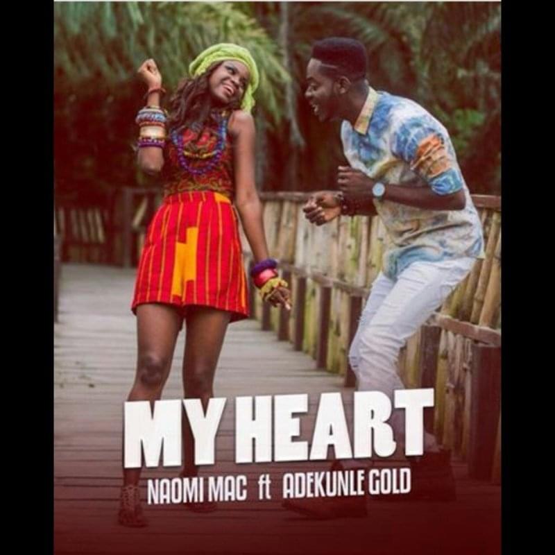 Album cover art for "My Heart" by Naomi Mac & Adekunle Gold