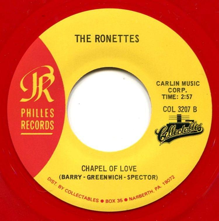 Album cover art for "Chapel of Love" by The Ronettes