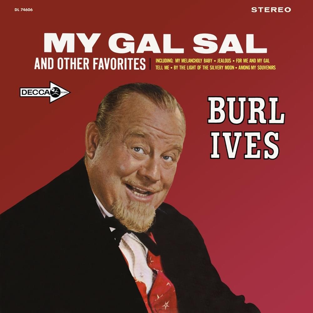 Album cover art for "By The Light Of The Silvery Moon" by Burl Ives