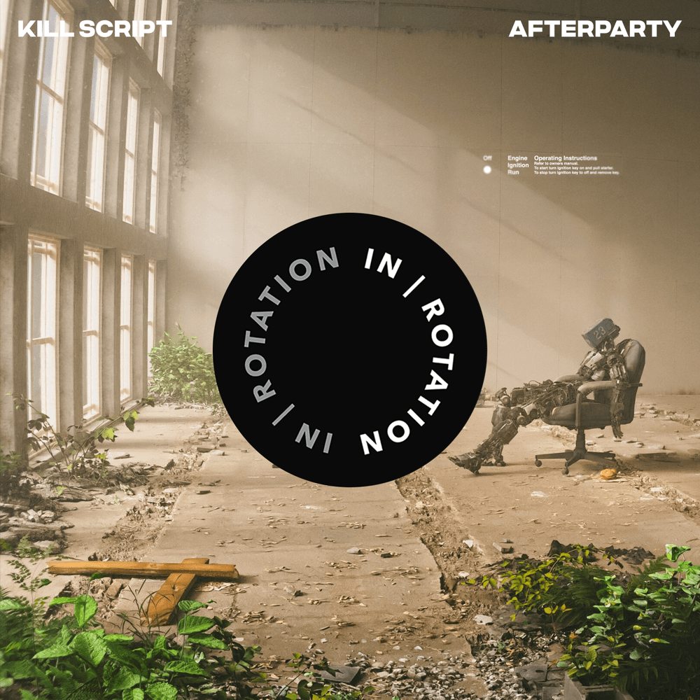 Album cover art for "AFTERPARTY" by KILL SCRIPT
