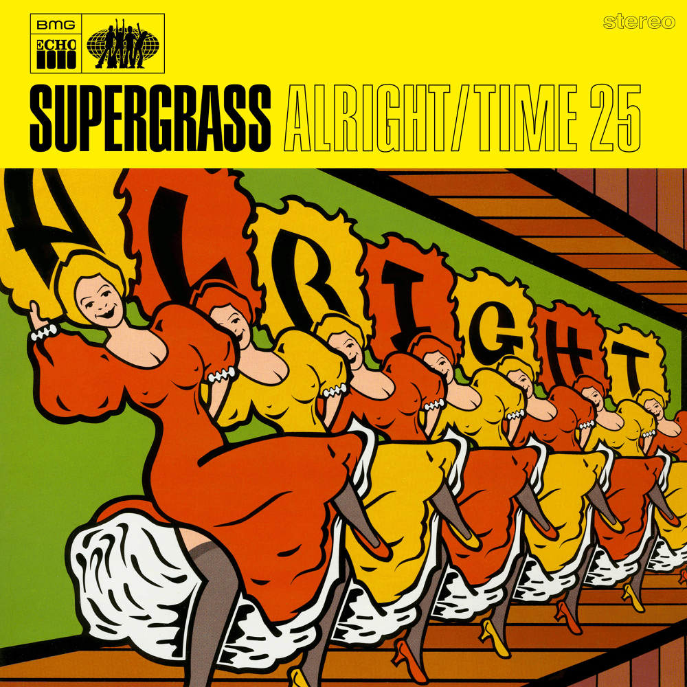 Album cover art for "Alright" by Supergrass