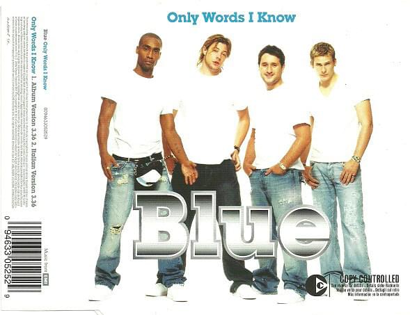 Album cover art for "Only Words I Know" by Blue