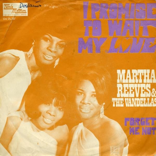 Album cover art for "I Promise to Wait My Love" by Martha Reeves & The Vandellas