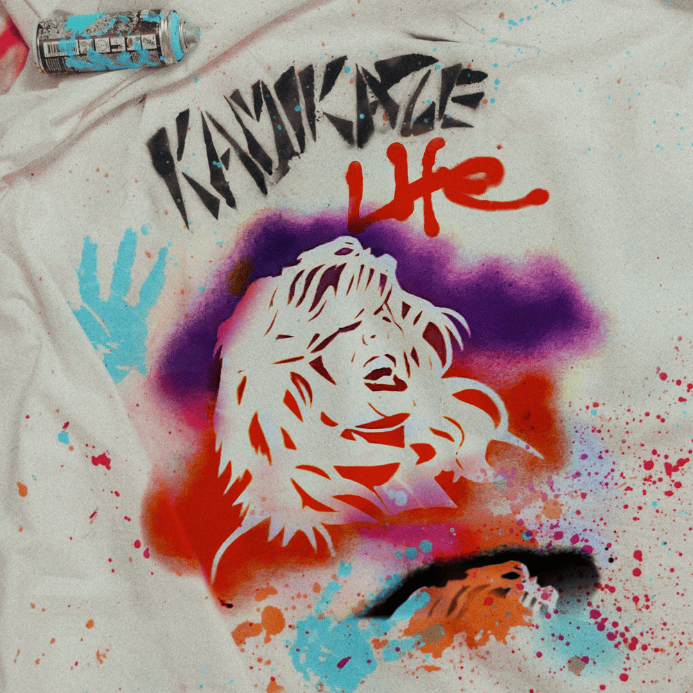 Album cover art for "Kamikaze Life" by Adrian Macéus