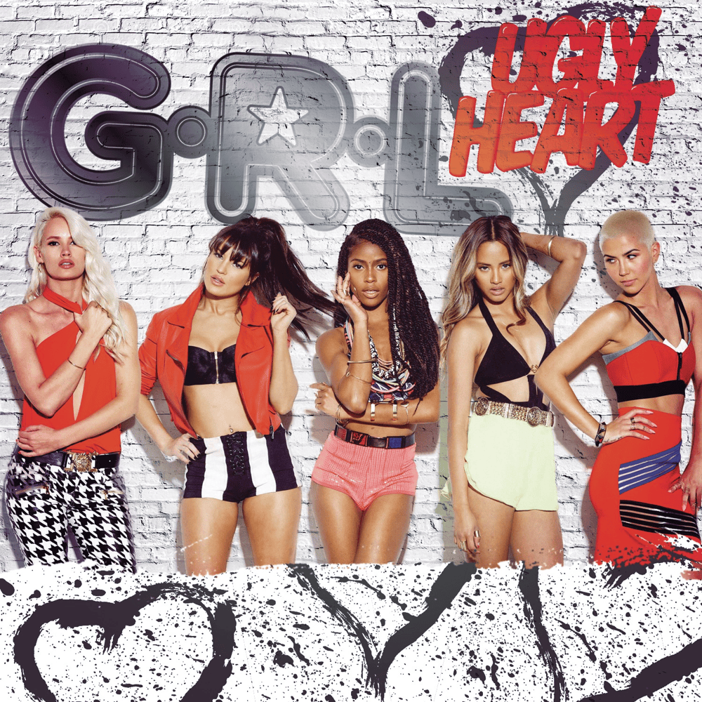 Album cover art for "Ugly Heart" by G.R.L.