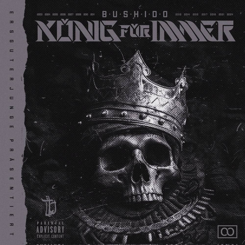 Album cover art for "Liste von Personen, die auf „König für immer“ gedisst werden" by Rap Genius Deutschland & Bushido