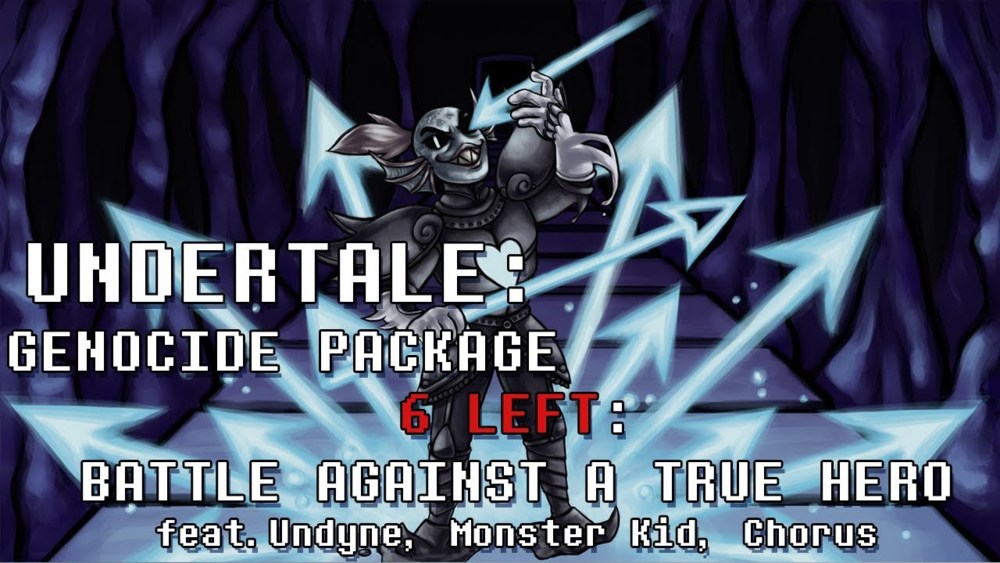 Album cover art for "Battle Against A True Hero" by Man on the Internet & Undertale the Musical Chorus & Invidebit Sunshine & Mippa