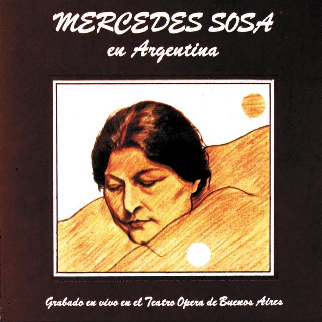 Album cover art for "Drume negrita" by Mercedes Sosa