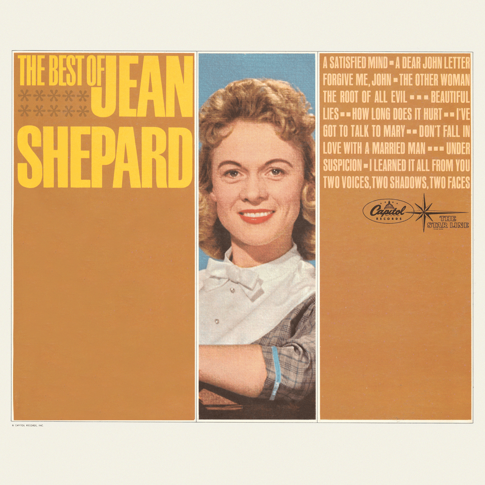 Album cover art for "Forgive Me, John" by Jean Shepard