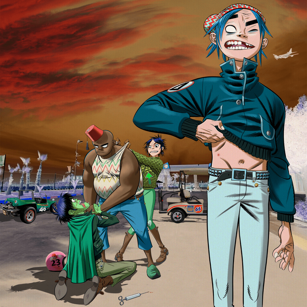Album cover art for "Aries" by Gorillaz & Georgia & Peter Hook