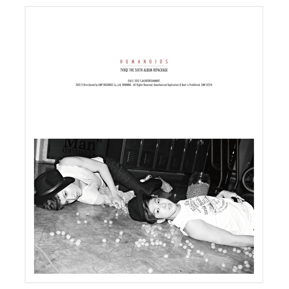 Album cover art for "Humanoids" by TVXQ! (동방신기)