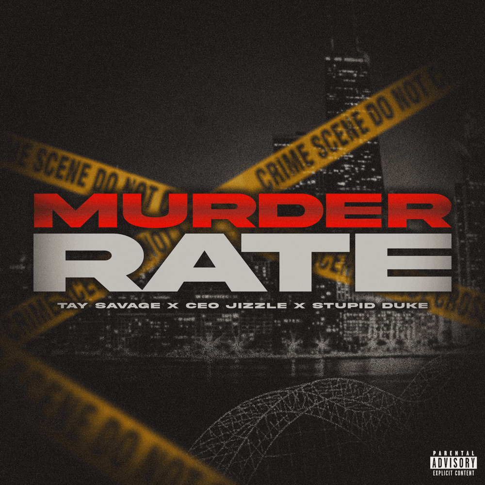 Album cover art for "Murder Rate" by Trap-A-Holics