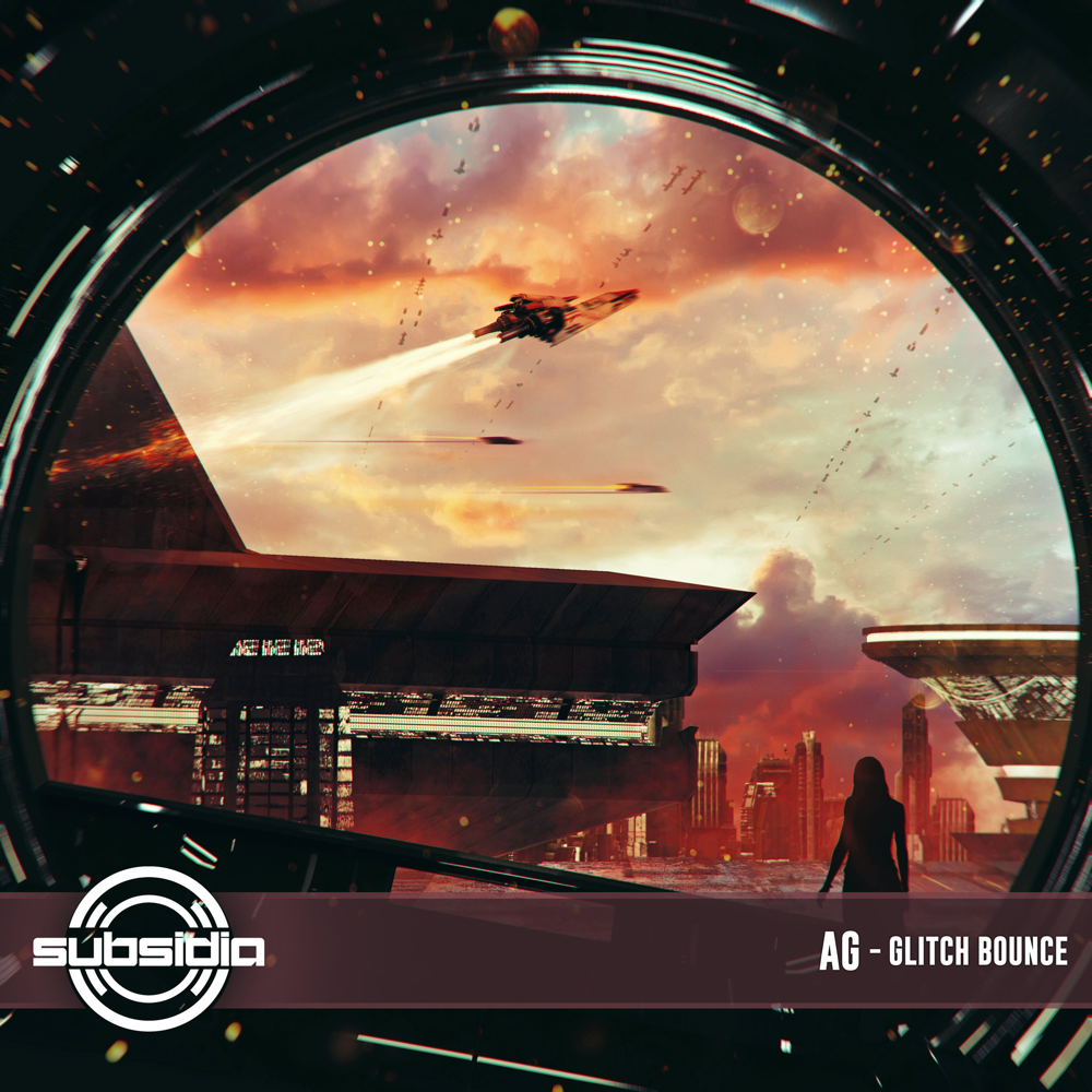 Album cover art for "Glitch Bounce" by AG (EDM)