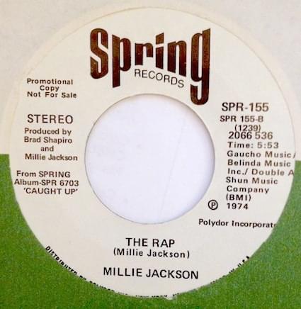 Album cover art for "The Rap" by Millie Jackson
