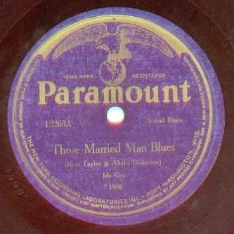 Album cover art for "Those Married Man Blues" by Ida Cox