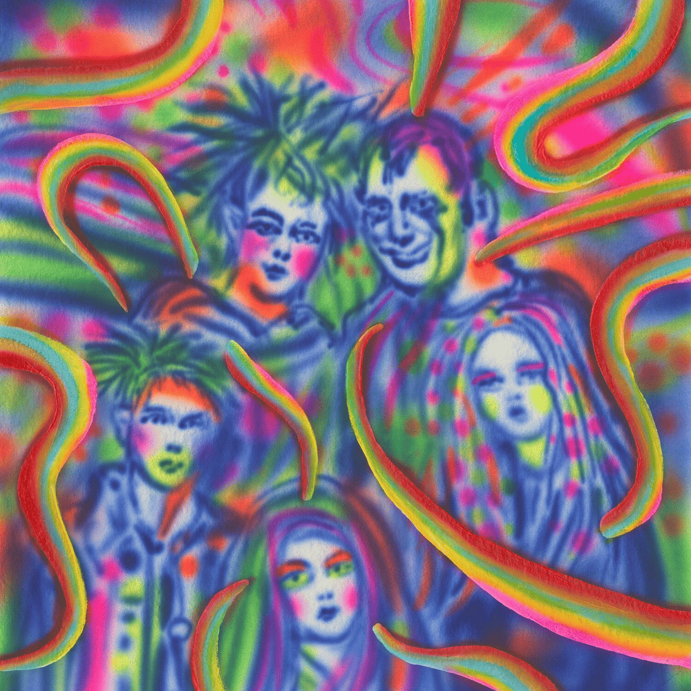 Album cover art for "Backwash" by Black Moth Super Rainbow