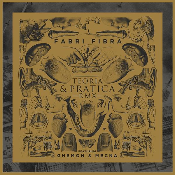 Album cover art for "Teoria E Pratica RMX" by Fabri Fibra & Ghemon & Mecna