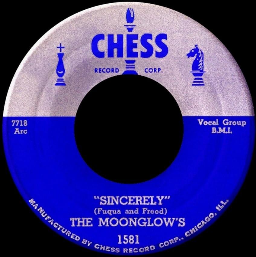 Album cover art for "Sincerely" by The Moonglows