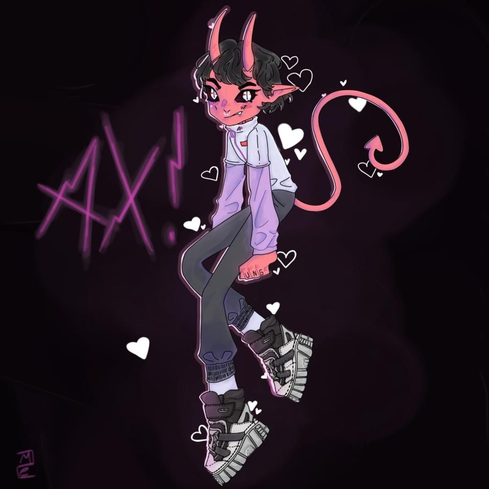 Album cover art for "АХ! (AH!)" by LOVV66