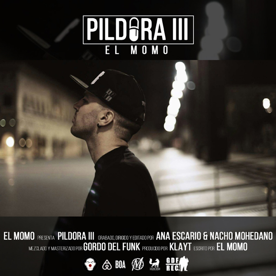 Album cover art for "Píldora #3" by El Momo