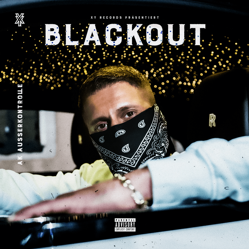 Album cover art for "BLACKOUT" by AK AUSSERKONTROLLE